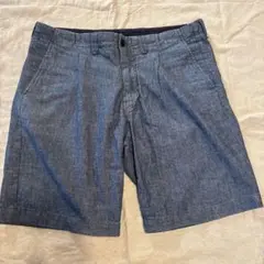 INHERIT シャンブレーショートパンツ