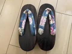 はすの花柄のおしゃれ雪駄