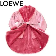 【希少】LOEWE ロエベ ムートンコート ファー ロング丈 ガウン ボア