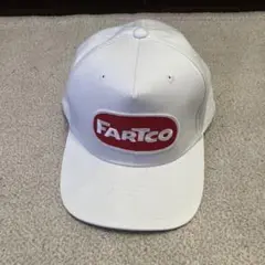 FARTCO キャップ 白×赤 USA企業 山田レン 山田蓮
