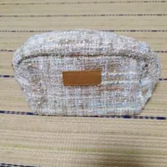 JURIQUE ツイードポーチ ベージュ系