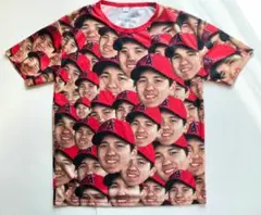 大谷翔平 顔だらけTシャツ プロモーション用 球場配布品