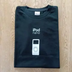 【新品】iPod nano ロゴプリントTシャツ ブラック Lサイズ