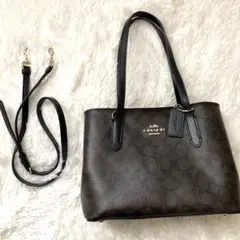 COACH コーチ ショルダーバッグ ハンドバッグ 2way シグネチャー