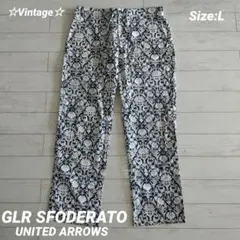Vintage☆GLR SFODERATO☆ アラベスクプリント イージーパンツ