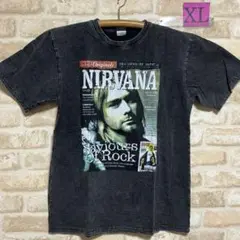 ニルヴァーナ カートコバーン　ストーンウォッシュ　Tシャツ　XLサイズ