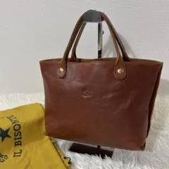 【美品】 イルビゾンテ トートバッグ レザー ブラウン 保存袋付き