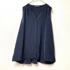 BLISS POINT ネイビー ノースリーブシャツ M