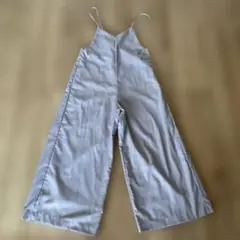 【美品】グレー キャミソール サロペット ワイドパンツ
