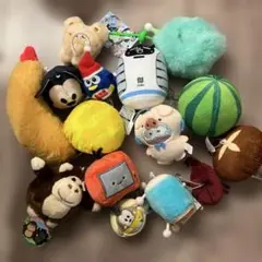 多彩なキャラクターのぬいぐるみセット