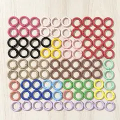 ミニ カラビナ 90個 セット まとめ売り 大量 カラフル 2cm ハンドメイド