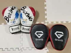 WESING ボクシンググローブ & GronG パンチングミット