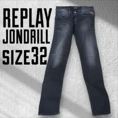 REPLAY/JONDRILL　スキニーデニム ブラックデニム