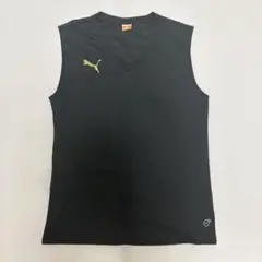 PUMA ブラック Vネック ノースリーブインナーシャツ　Lサイズ