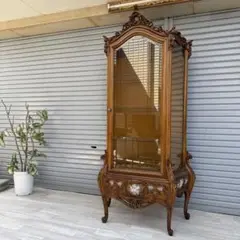 DHK119 イタリア最高峰 コルチャゴ 飾り棚 鍵付き カップボード ロココ Amazon｜VERSAILLES 3ドアカップボード 飾り棚 IVORY【ロココ調