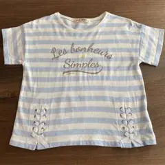 pom ponette ストライプ Tシャツ ジュニア S