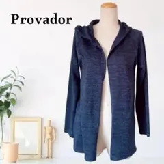 zB484【M】Provador リブニット カーディガン フーディー