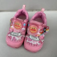 【13.5㎝】アンパンマン ベビーシューズ ピンク ムーンスター