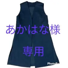 【MilaOwen】ミラオーウェン ノーカラージレ ロングブラック