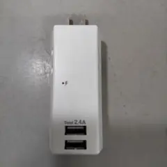 ELPA 耐雷 電源タップ USB 2個口 2ポート 2.4A UA-222SB