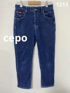 1213 cepo セポ ゆったり ストレッチテーパードデニムパンツ