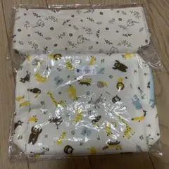 おむつポーチ 動物柄　巾着と2点セット