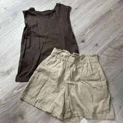 ショートパンツ タンクトップ　130