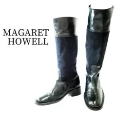 Margaret Howell マーガレットハウエル スエード レザー バイカラ