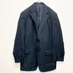 エルメネジルドゼニア◆ストライプ柄テーラードジャケット/内ポケット 伸縮性 紺色