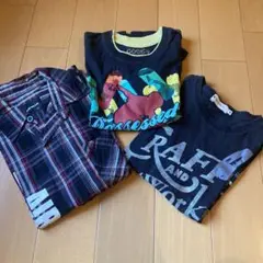 130センチ　長袖シャツ　半袖Tシャツ2枚
