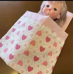 メルちゃん　布団セット　3点セット　ハートピンク