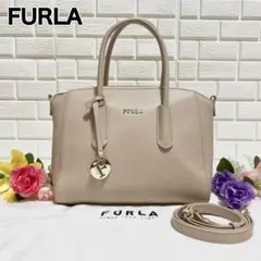 【極美品✨】フルラ ハンドバッグ 2way テッサ S ピンクベージュ レザー