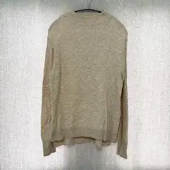 美品✦無印良品 MUJI ニットセーター L ベージュ ウール・毛 洗濯可能