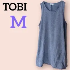 希少✨TOBI 【M】トビダークグレー ノースリーブチュニック