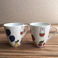 Noritakeノリタケ ミッフィーフジパンノベルティフルーツマグカップ2個