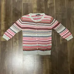 MACPHEE ボーダーカーディガン