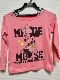 女の子の服　ミニーマウス プリント Tシャツ 140