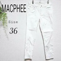 MACPHEE スキニーデニム ホワイト 36