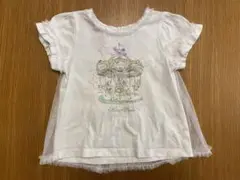 メゾピアノ　メリーゴーランドTシャツ　110