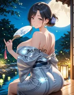 AIイラスト 美女 A4ポスター K61