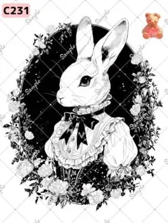 オリジナル人物ステッカー C231