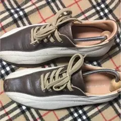 バーバリーコットン&レザー シューズ