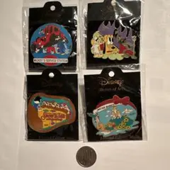 ディズニーストア ヒストリー・オブ・アート ピンバッジ4個セット