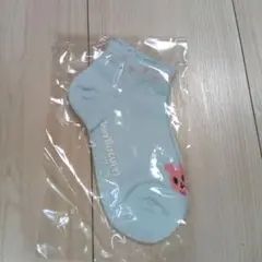 ミキハウス　水色のキッズ靴下 17-19cm