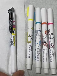 スヌーピー JUSTFITMojiniLine マーカー SARASAボールペン