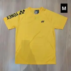 YONEX　Tシャツ Mサイズ 肩ロゴ イエロー　⑦