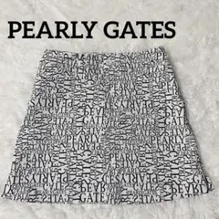 パーリーゲイツPEARLY GATES ロゴプリントスカート 0サイズ ゴルフ
