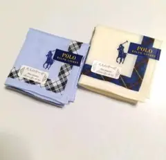 POLO RALPH LAUREN ミニ ガーゼハンカチ〈2枚〉【新品タグ付】