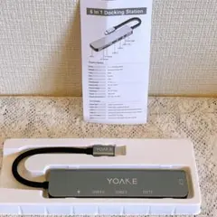 YOAKE USB C ハブ 6 in 1 TypeC アダプタ マルチポート