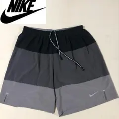 NIKE ナイキ ランニング ハーフパンツ ブラック グレー XLサイズ